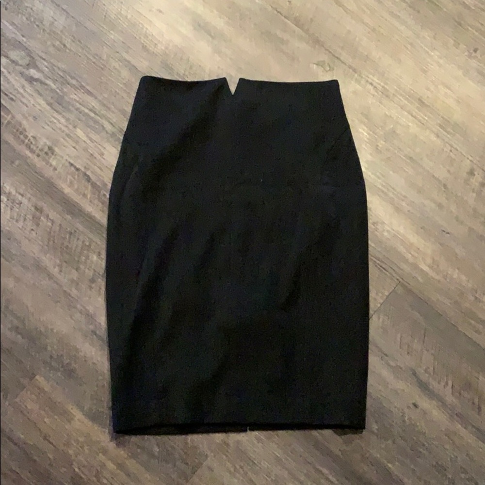 Dark grey express business mini skirt